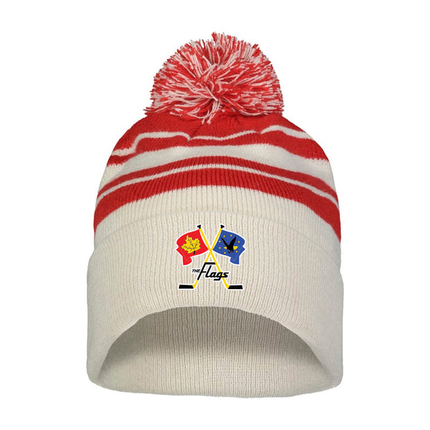 MJFP - Pacific Headwear Knit Fold Over Pom Beanie