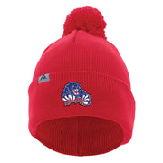 LMH - Knit Fold Over Pom-Pom Beanie