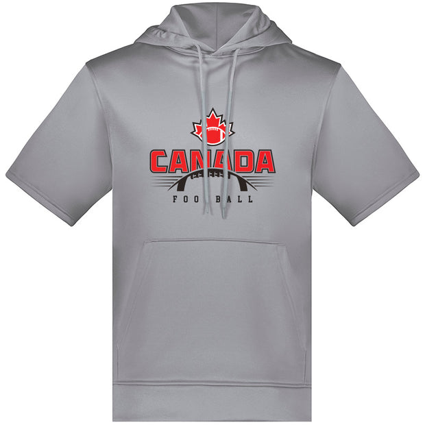 FCF - Augusta Adult Wicking Fleece SS Hoodie (Athletic Grey)