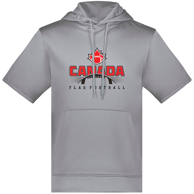 FCF - Augusta Adult Wicking Fleece SS Hoodie (Athletic Grey)