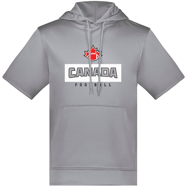FCF - Augusta Adult Wicking Fleece SS Hoodie (Athletic Grey)
