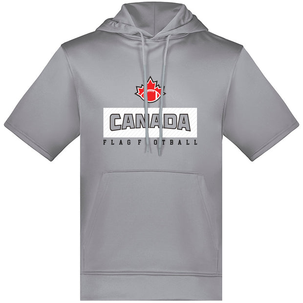 FCF - Augusta Adult Wicking Fleece SS Hoodie (Athletic Grey)