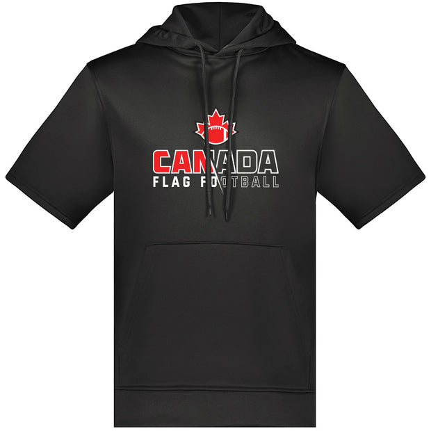 FCF - Augusta Adult Wicking Fleece SS Hoodie (Black)