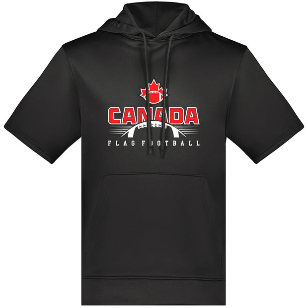 FCF - Augusta Adult Wicking Fleece SS Hoodie (Black)