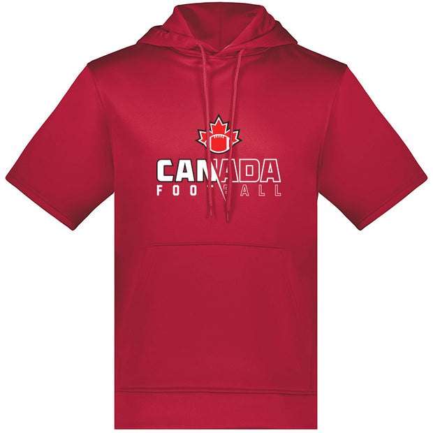 FCF - Augusta Adult Wicking Fleece SS Hoodie (Scarlet)