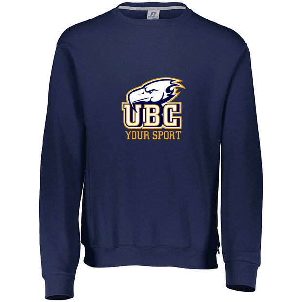 UBC - Russell Adult Dri-Power Fleece Crew Sweatshirt (Choose Your Sport)