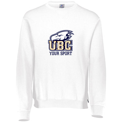 UBC - Russell Adult Dri-Power Fleece Crew Sweatshirt (Choose Your Sport)