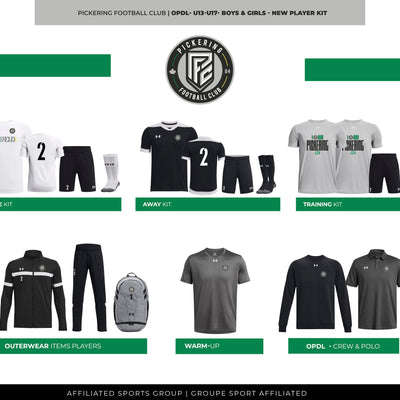 PFC OPDL U13-U17 - Boys & Girls - NEW Player Kit