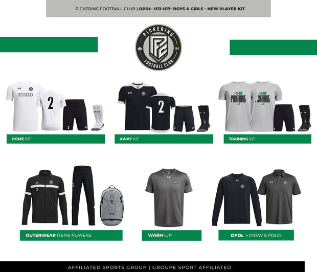 PFC OPDL U13-U17 - Boys & Girls - NEW Player Kit