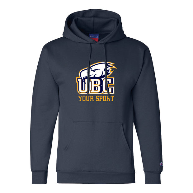 UBC - Champion Adult Powerblend Fleece Hoodie (Choose Your Sport)