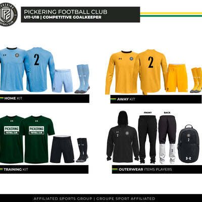 PFC - U11-U18 Competitive Goalkeeper Kit (2025/26)