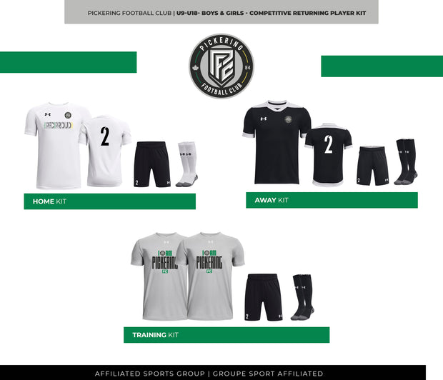 PFC - U9-U18 Boys & Girls Competitive Returning Player Kit