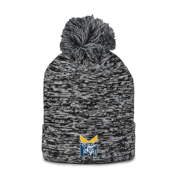 CVM - UA Roll Up Heather Knit Beanie w/ Pom