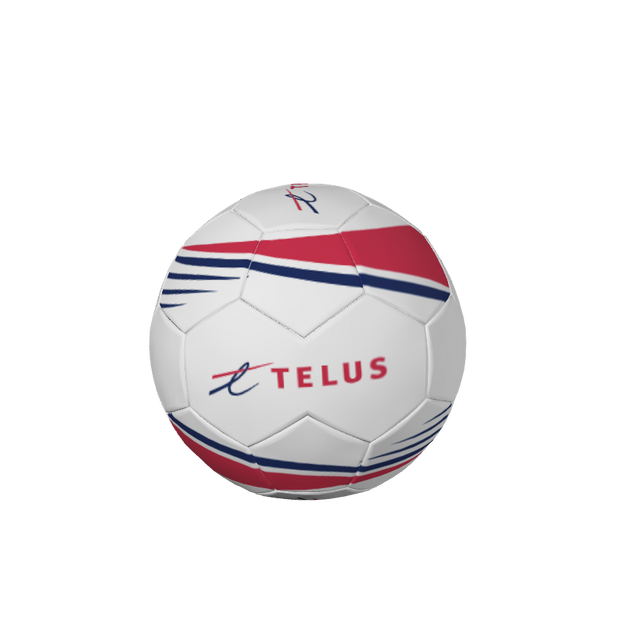 CUSTOM SOCCER BALLS | BALLONS DE FOOTBALL PERSONNALISÉS Telus MATCH HYBRID BALL | BALLON DE MATCH HYBRIDE - 32 Panel / Telus. (x 25)