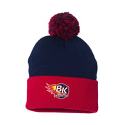 BKRA - 12" Knit Beanie with Pom-Pom