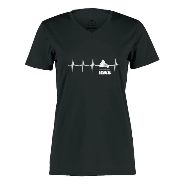 RSEQ - Chandail manches courtes 100 % polyester Femme