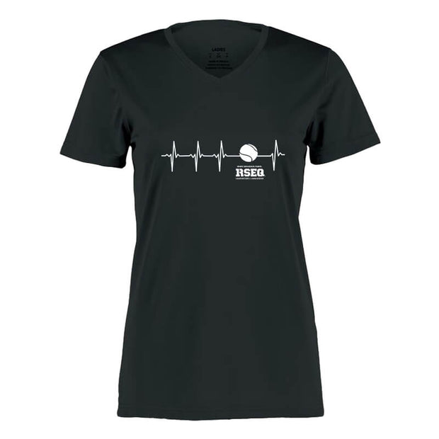 RSEQ - Chandail manches courtes 100 % polyester Femme