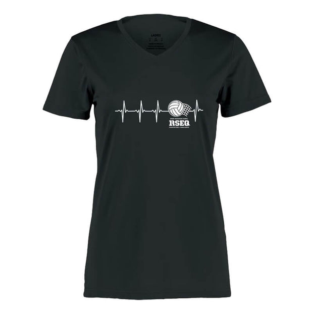 RSEQ - Chandail manches courtes 100 % polyester Femme