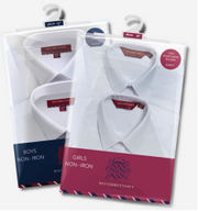 MA - Lady's/Girl's Slim Fit Twin Pack LS Blouse