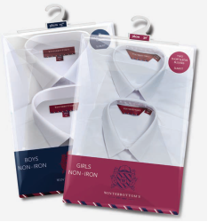 MA - Men/Boys Slim Fit Twin Pack L/S Dress Shirt