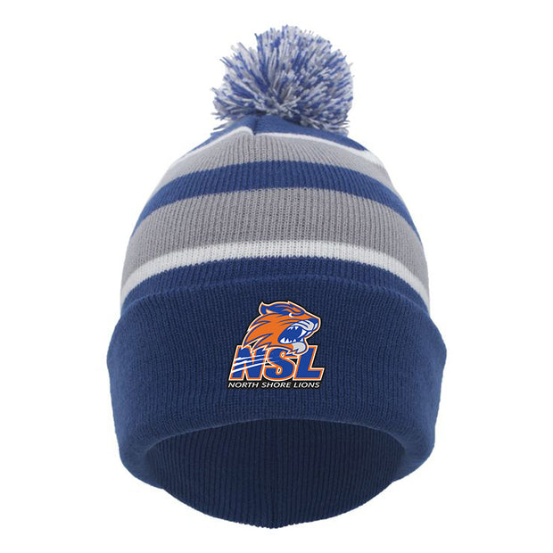 NSL - PACIFIC HEADWEAR Knit Fold Over Pom-Pom Beanie