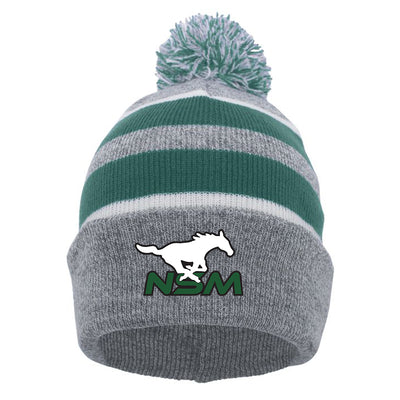 NSM - PACIFIC HEADWEAR Knit Fold Over Pom-Pom Beanie